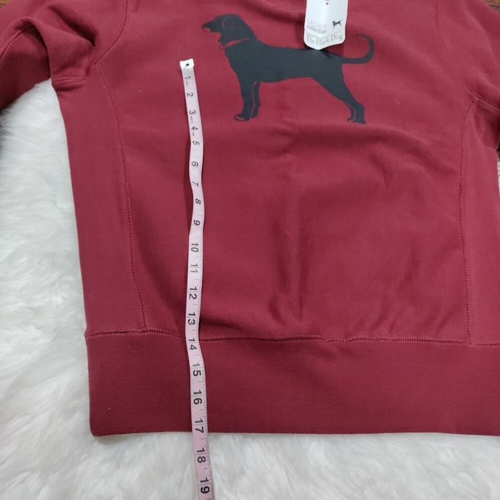 NWT The Black Dogs Mens XS Classic Heavyweight Crew Neck Graphic Sweatshirt Burg - Picture 11 of 13